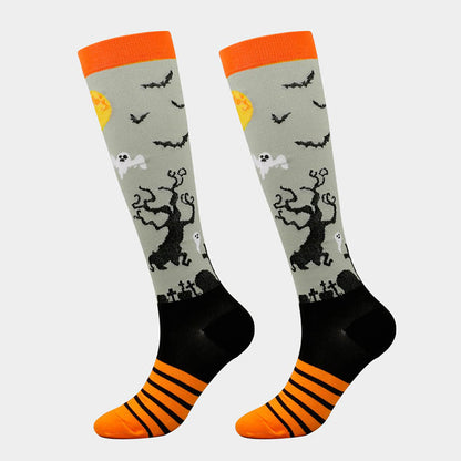 Lustige Halloween-Kompressionsstrümpfe (6 Paar) - image 9