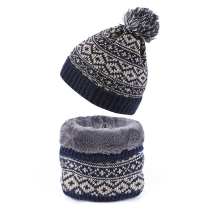 Warmer Winter-Mützen-Schal 2-in-1-Set