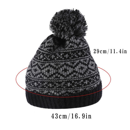 Warmer Winter-Mützen-Schal 2-in-1-Set