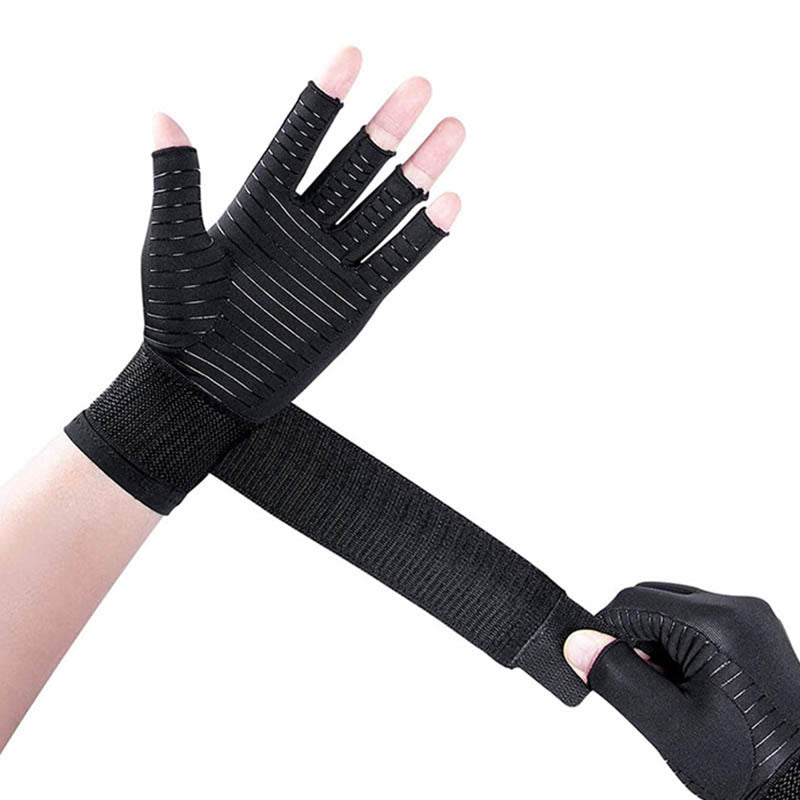 Bandage Fingerlose Kupfer-Kompressionshandschuhe