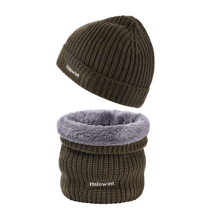 Warmes Strickmütze-Schal-2-in-1-Set - Armeegrün - Einheitsgröße - image 4