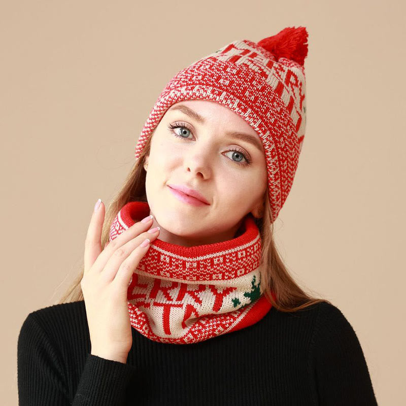 Weihnachtsmütze und Schal 2 in 1 Set - image 1