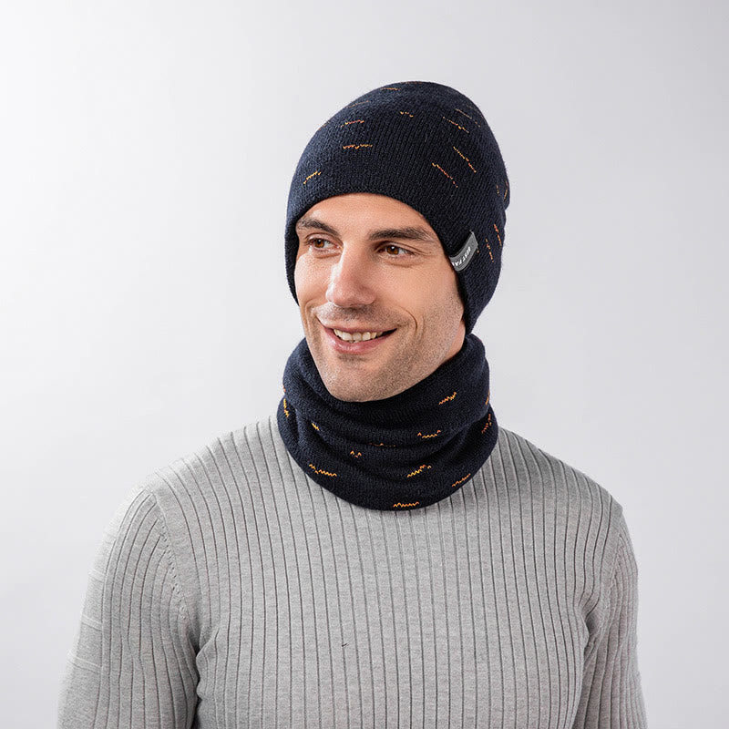 Modisches, warmes Beanie-Schal-Set, 2-in-1-Set - image 4