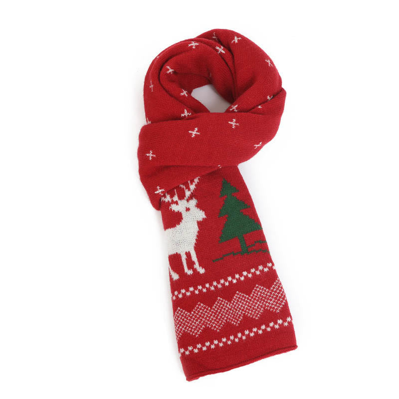 3-in-1-Set mit Beanie, Schal und Handschuhen im Weihnachtsstil - image 5