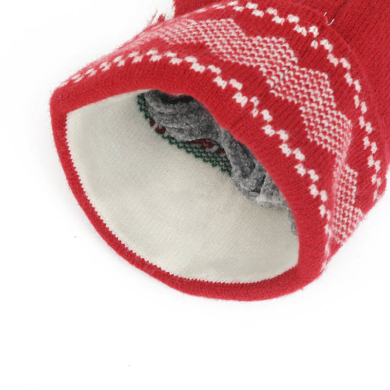 3-in-1-Set mit Beanie, Schal und Handschuhen im Weihnachtsstil - image 7