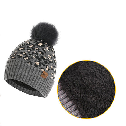 Leoparden-Handschuhe, Beanie-Schal, 3-in-1-Set