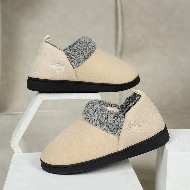Dicke Hausschuhe in Übergröße - Beige - US 13-14 - image 3