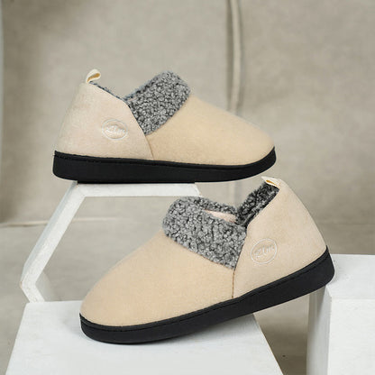 Dicke Hausschuhe in Übergröße - Beige - US 13-14 - image 3