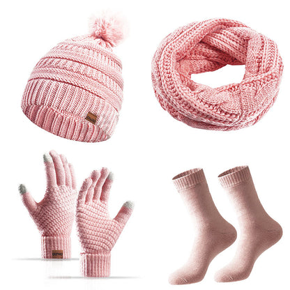 Winter Classic Handschuhe Beanie Schal Socken 4 in 1 Set - Rosa - Einheitsgröße - image 18