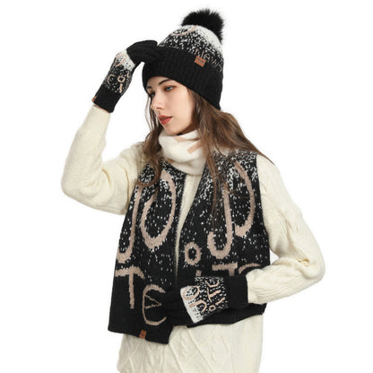 Alphabet Handschuhe Beanie Schal 3 in 1 Set - image 2