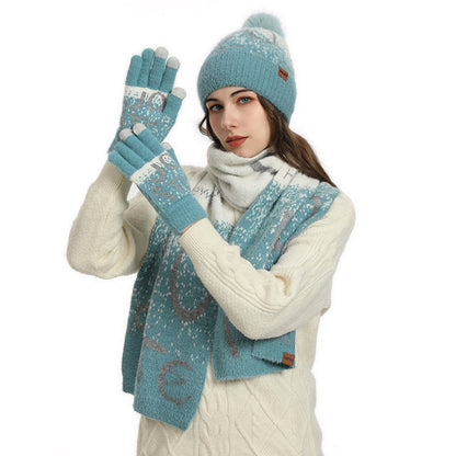 Alphabet Handschuhe Beanie Schal 3 in 1 Set - image 3