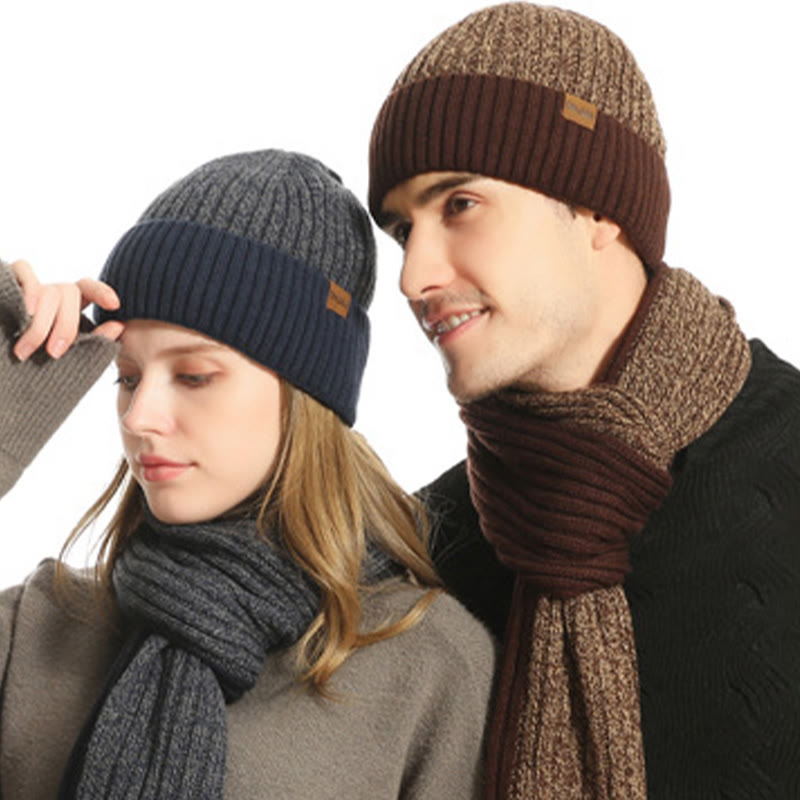Farblich passende Handschuhe, Beanie, Schal, 3-in-1-Set – de.plusock