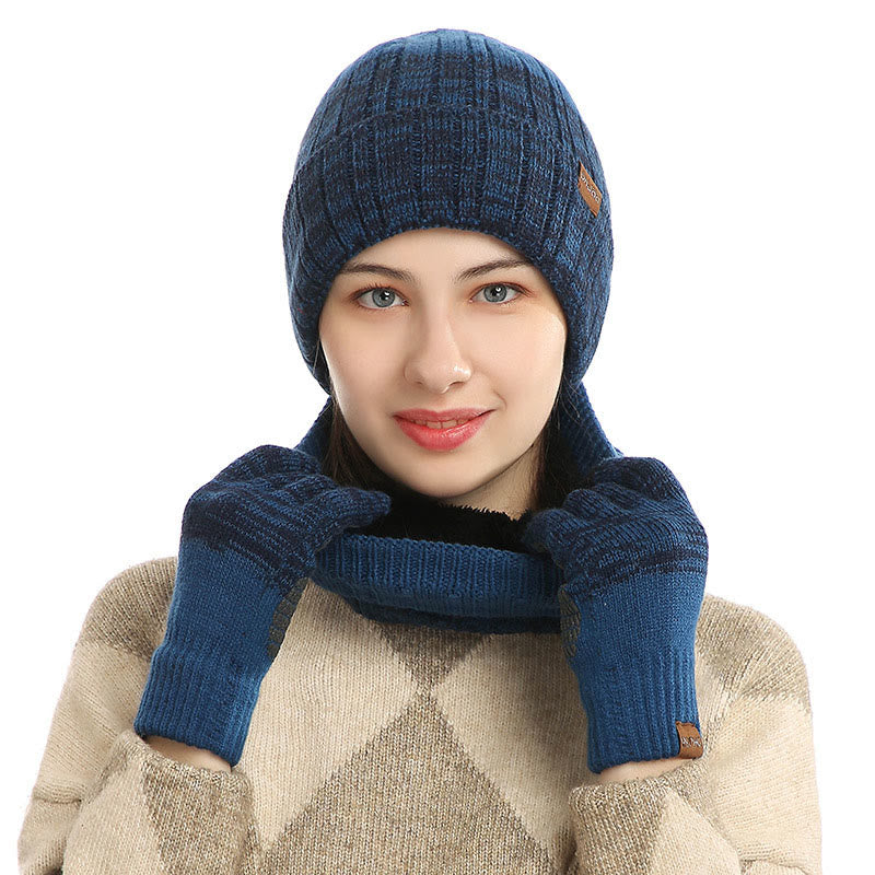 Outdoor-Wärmehandschuhe, Beanie-Schal, 3-in-1-Set - image 5