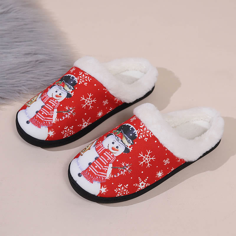Weihnachts-Schneemann-Hausschuhe in Übergröße - Rot - EU43-44 (US9-10) - image 2