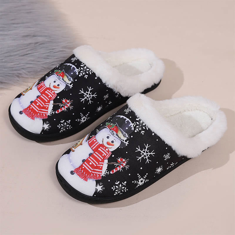 Weihnachts-Schneemann-Hausschuhe in Übergröße - Schwarz - EU43-44 (US9-10) - image 0