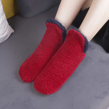 Übergröße Home Sleep Slipper Socken - Wein - EU43-45 (US9-11) - image 4