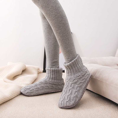 Hautfreundliche, dicke Hausschuhsocken in Übergröße