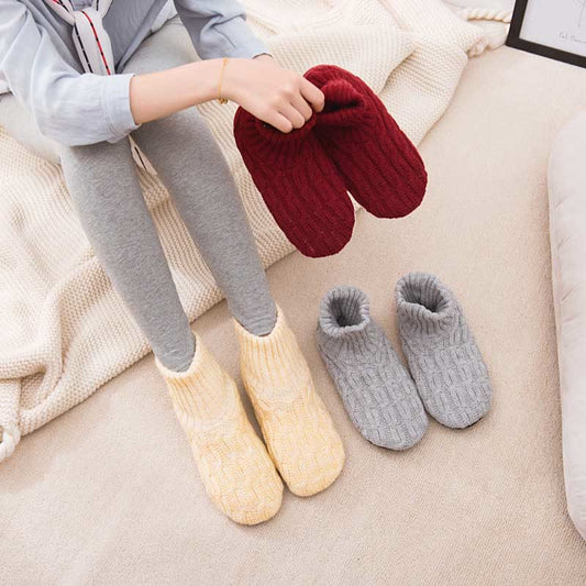 Hautfreundliche, dicke Hausschuhsocken in Übergröße