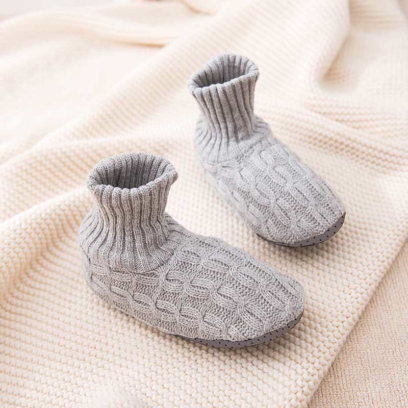 Hautfreundliche, dicke Hausschuhsocken in Übergröße - Grau - EU42-43 (US8,5-9) - image 7