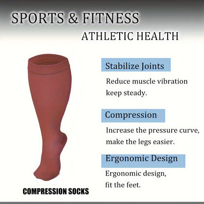 Kompressionsstrümpfe der Pink-Serie in Übergröße (3 Paar) - image 4