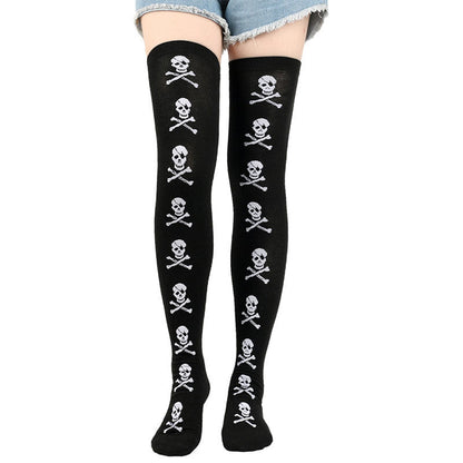 Halloween-Kniestrümpfe mit hohem Bein (6 Paar) - image 1