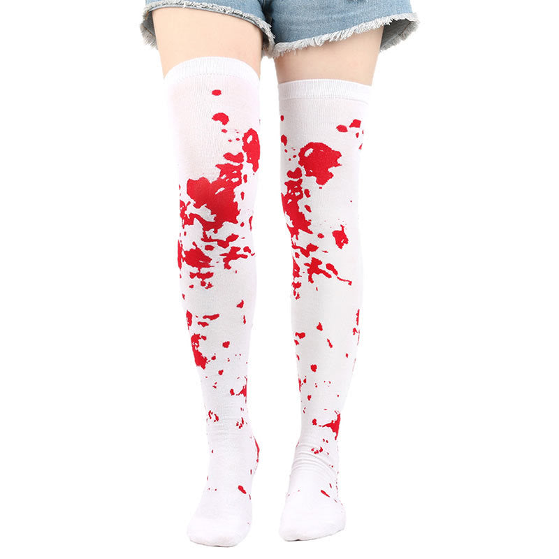 Halloween-Kniestrümpfe mit hohem Bein (6 Paar) - image 4