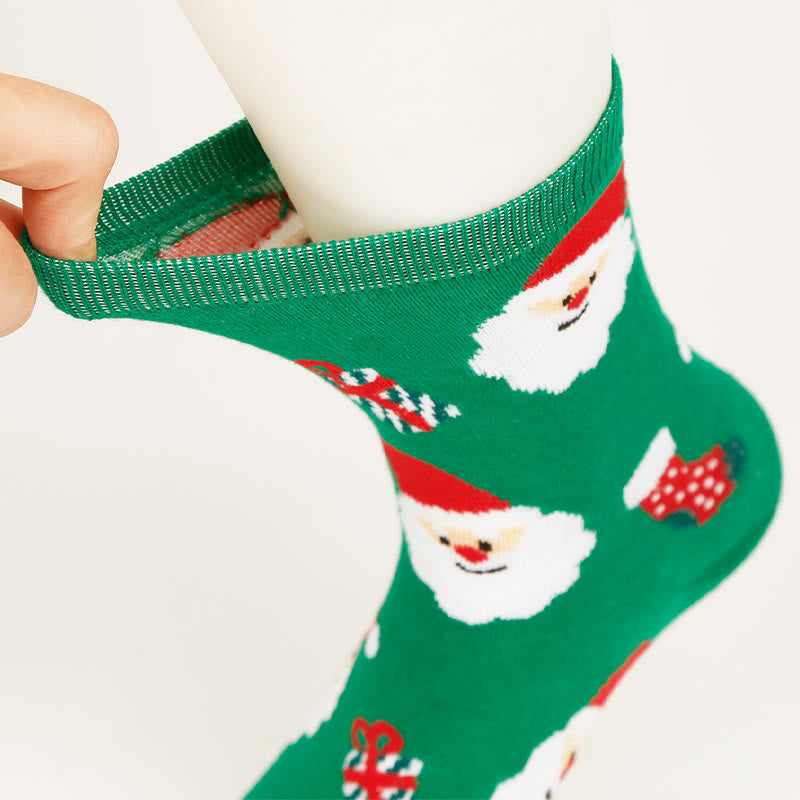 Süße Weihnachts-Viertel-Socken in Übergröße (4 Paar) - image 8