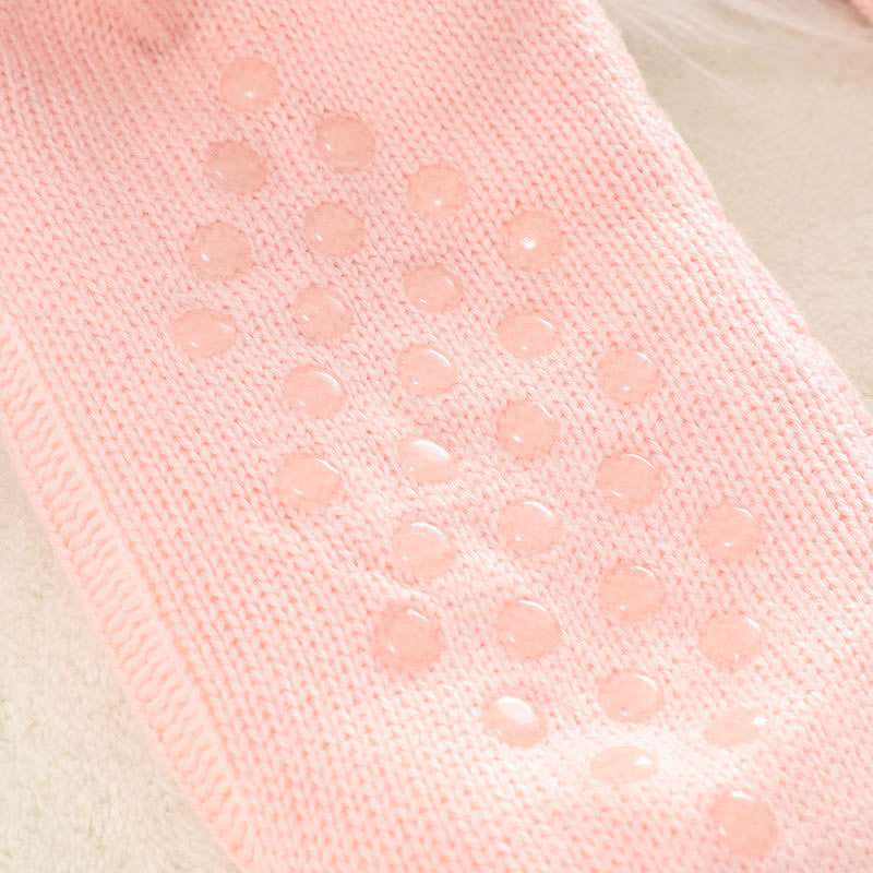 Reinfarbige Lammfell-Hausschuhsocken - image 7