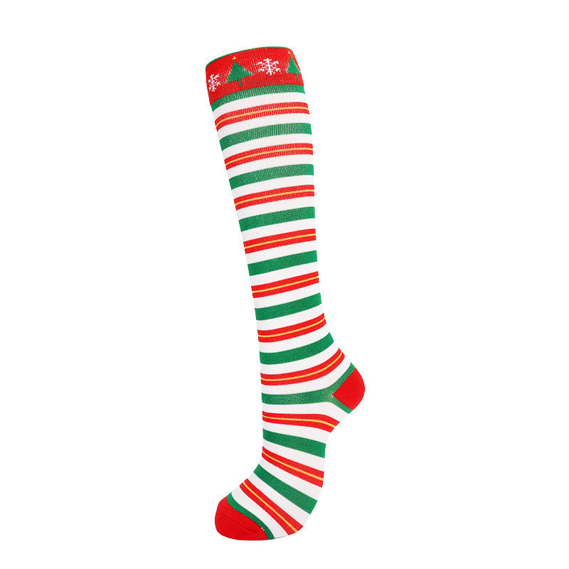 Kompressionsstrümpfe mit süßem Weihnachtsmuster (6 Paar) - image 6