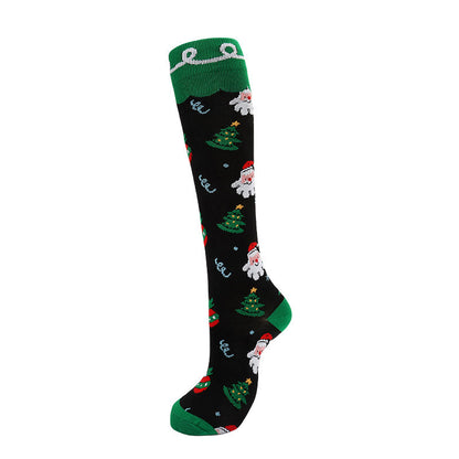 Kompressionsstrümpfe mit süßem Weihnachtsmuster (6 Paar) - image 1