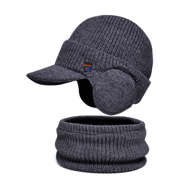 Warmer Ohrenschützer-Mützenschal 2-in-1-Set - Dunkelgrau - Einheitsgröße - image 10