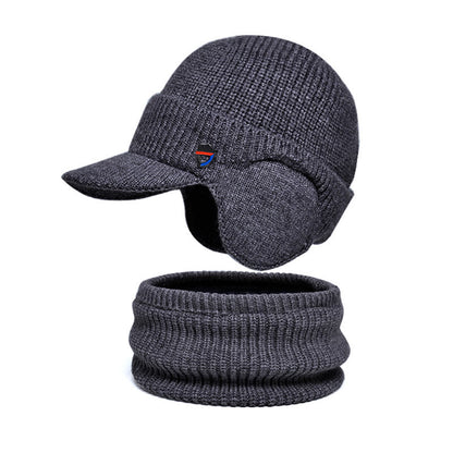Warmer Ohrenschützer-Mützenschal 2-in-1-Set - Dunkelgrau - Einheitsgröße - image 10