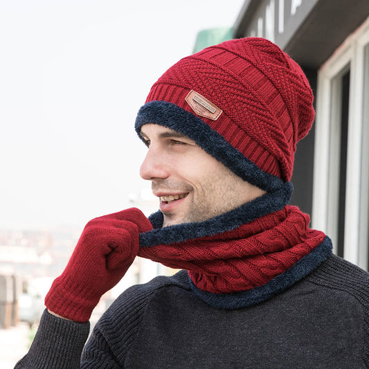 Winter Warme Handschuhe Beanie Schal 3 In 1 Set