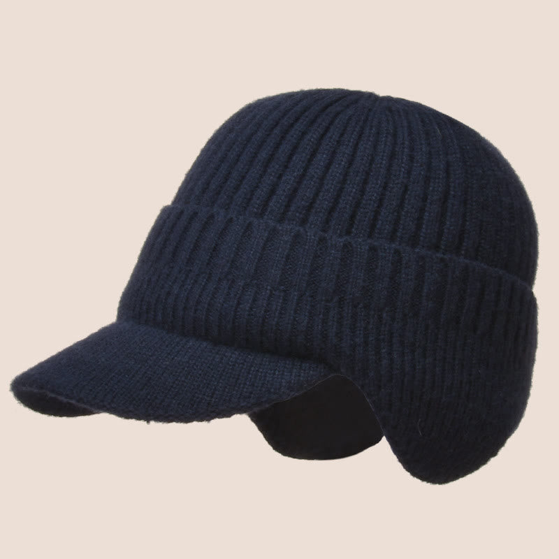  Warmer Beanie-Mützenwärmer mit Ohrenklappen - Marineblau - Einheitsgröße - image 6