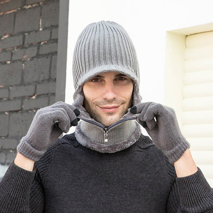 2-in-1-Set mit Beanie-Handschuhen und Reißverschluss - image 12