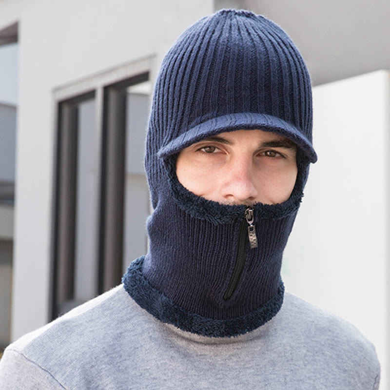 2-in-1-Set mit Beanie-Handschuhen und Reißverschluss - image 8