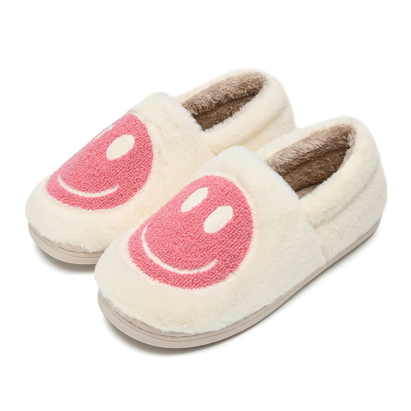 Bunte Hausschuhe mit Smiley-Gesicht in Übergröße - Weiß - EU50-51 (US15-16) - image 7