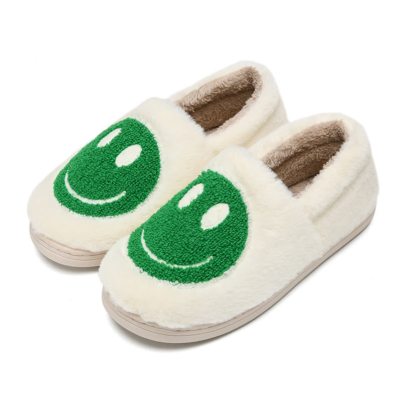 Bunte Hausschuhe mit Smiley-Gesicht in Übergröße - Grün - EU50-51 (US15-16) - image 9