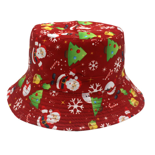 Fischerhut mit Weihnachtselementen in Übergröße - Rot - Einheitsgröße - image 0