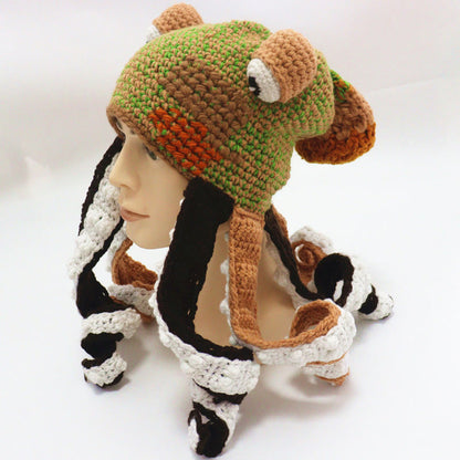 Bunte Oktopus-Tentakel-Mütze in Übergröße - image 13