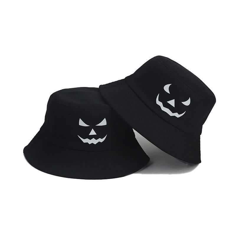 Plus Size Bucket Hat mit nachtleuchtendem Horror-Ausdruck - image 5
