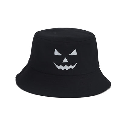 Plus Size Bucket Hat mit nachtleuchtendem Horror-Ausdruck - image 6