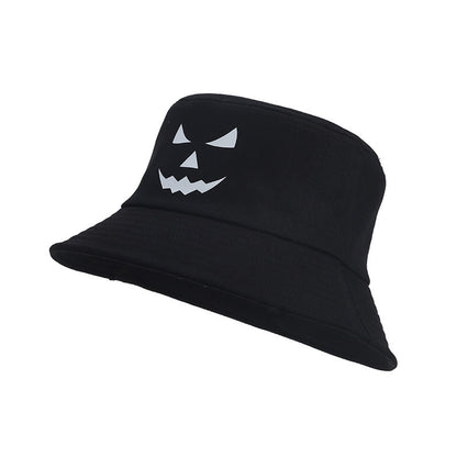 Plus Size Bucket Hat mit nachtleuchtendem Horror-Ausdruck - image 7