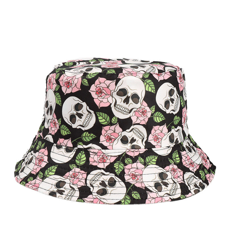Fischerhut der Skull Series in Übergröße - Blumenschädel - Einheitsgröße - image 0
