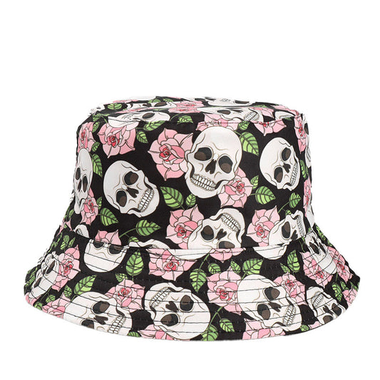 Fischerhut der Skull Series in Übergröße - Blumenschädel - Einheitsgröße - image 0