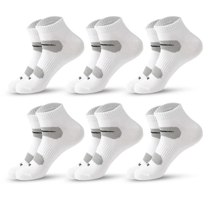 Radsport-Kompressionsstrümpfe (6 Paar) - Weiß - EU39-45 (US6-11) - image 2