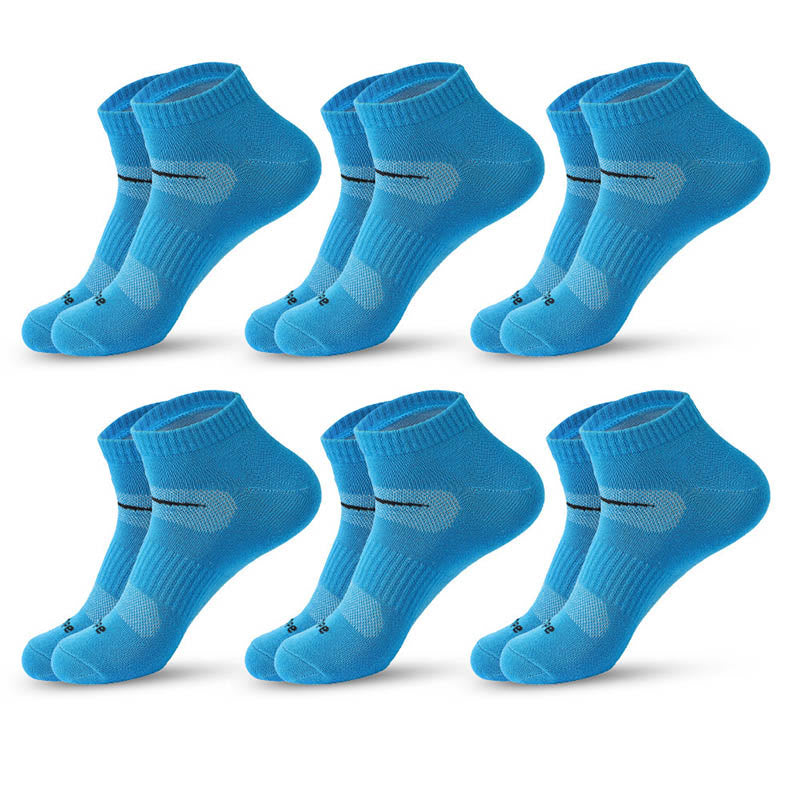 Radsport-Kompressionsstrümpfe (6 Paar) - Blau - EU39-45 (US6-11) - image 1