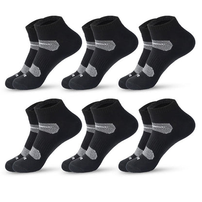 Radsport-Kompressionsstrümpfe (6 Paar) - Schwarz - EU39-45 (US6-11) - image 3