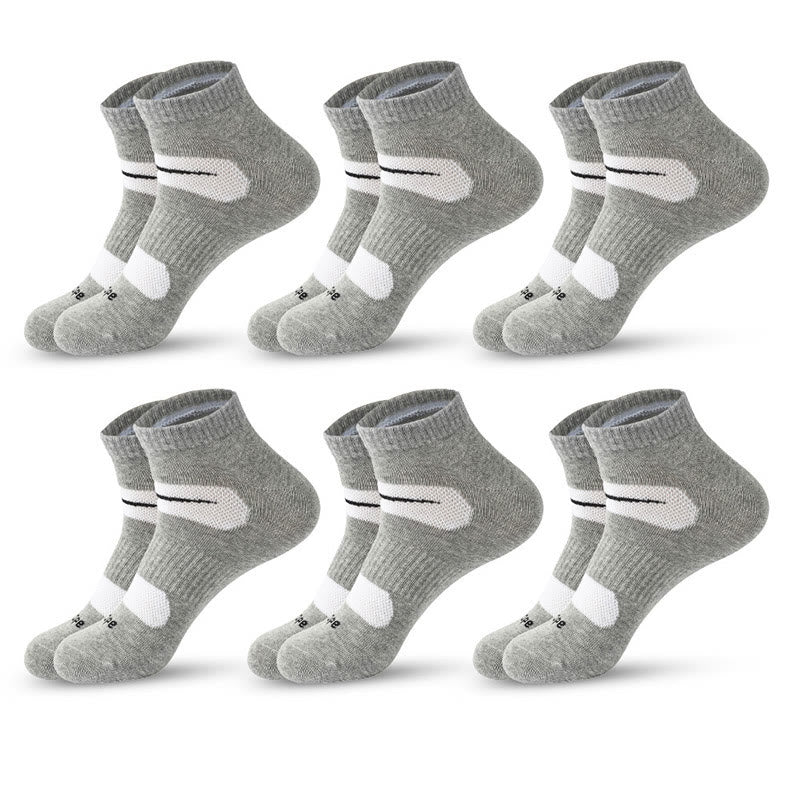 Radsport-Kompressionsstrümpfe (6 Paar) - Hellgrau - EU39-45 (US6-11) - image 5