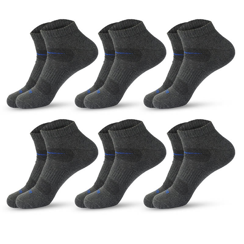 Radsport-Kompressionsstrümpfe (6 Paar) - Dunkelgrau - EU39-45 (US6-11) - image 6
